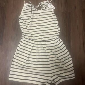 Striped Womens Romper